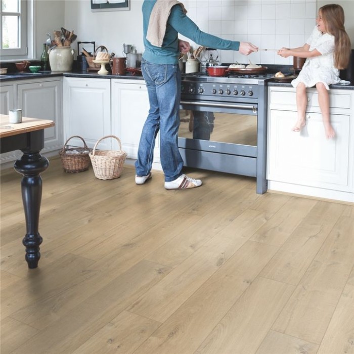 Piso Laminado Clicado Quick Step Impressive Carvalho suave médio - Caixa: 1,835 m² - Imagem 2